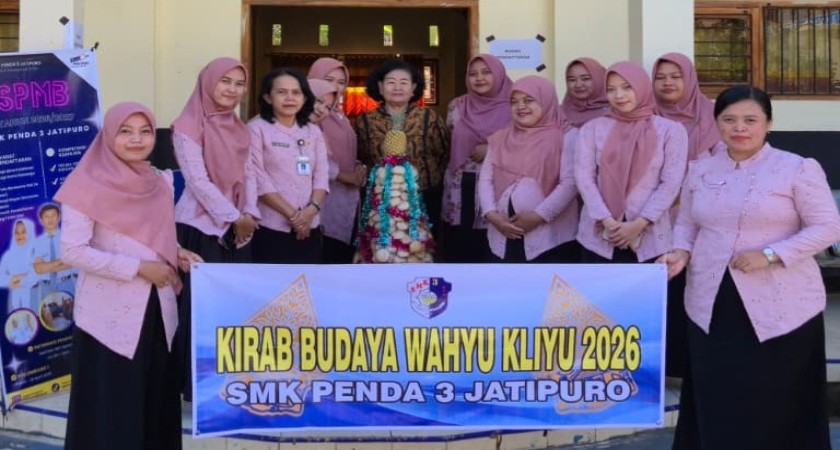 Memeriahkan Tradisi Lokal, SMK Penda 3 Jatipuro Karanganyar Ikut Serta dalam Kirab Budaya Wahyu Kliyu 2026
